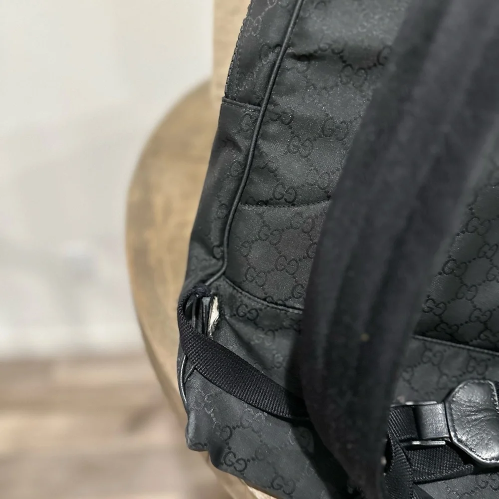 Authentic Gucci Monogram Black Backpack - Picture 4 of 10